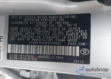 2014 Toyota Camry Le from USA, damaged, VIN 4T4BF1FK3ER339097
